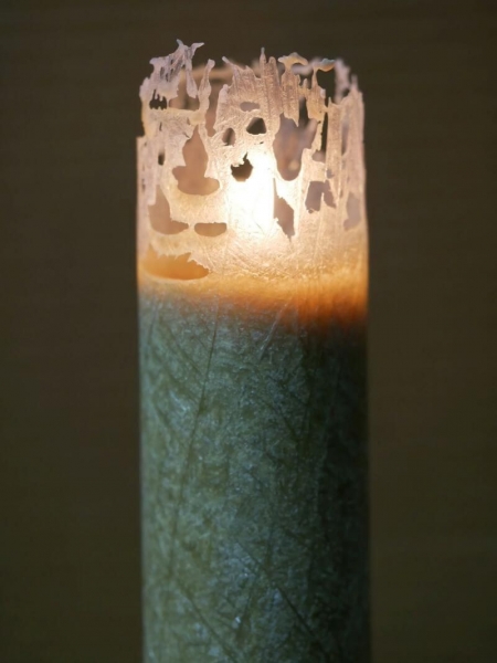 Heilkräuter Kerze Winter Nacht